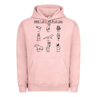Pigment Salmon animals i can kill with my bare hands Urban Hoodie - artisFamous
