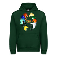 Forest Green wings of fire Urban Hoodie - artisFamous