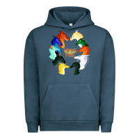 Pigment Midnight Navy wings of fire Urban Hoodie - artisFamous