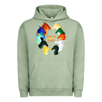 Pigment Oil Green wings of fire Urban Hoodie - artisFamous