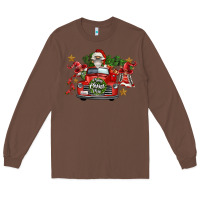 Chestnut merry christmas truck gnomies Long Sleeve Tee - FaDigitalArtStudio