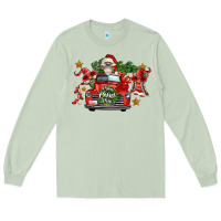 Matcha merry christmas truck gnomies Long Sleeve Tee - FaDigitalArtStudio
