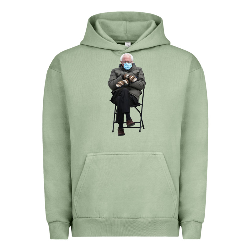 Bernie Sitting In The Cold With Mittens Meme Urban Hoodie by artisFamous | Teevron