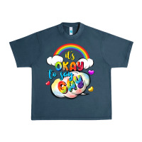 Midnight Navy its okay to say gay pride Urban Heavy Tee - FaDigitalArtStudio