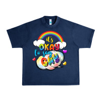 Navy its okay to say gay pride Urban Heavy Tee - FaDigitalArtStudio