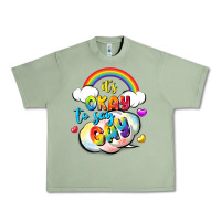 Oil Green its okay to say gay pride Urban Heavy Tee - FaDigitalArtStudio