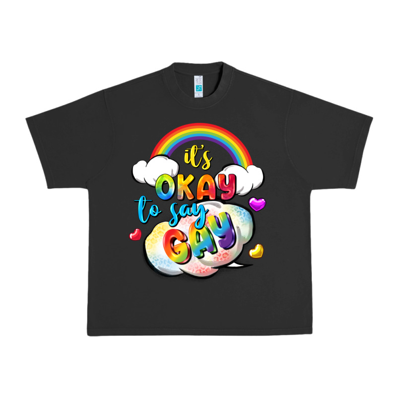Its Okay To Say Gay Pride Urban Heavy Tee by FaDigitalArtStudio | Teevron