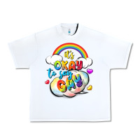 White its okay to say gay pride Urban Heavy Tee - FaDigitalArtStudio