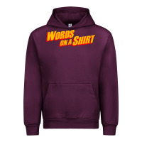 Mauve Wine words on a shirt Urban Hoodie - artisFamous