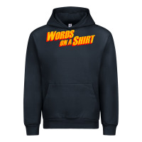 Navy words on a shirt Urban Hoodie - artisFamous