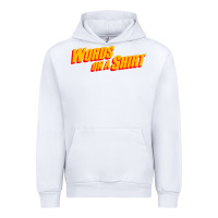White words on a shirt Urban Hoodie - artisFamous