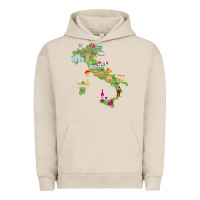 Italy Map Urban Hoodie | Teevron