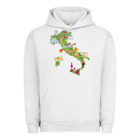 Pigment Lunar Rock Italy map Urban Hoodie - artisFamous