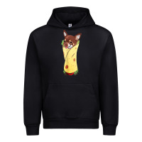 Black funny chihuahua dog burrito food tee Urban Hoodie - artisFamous
