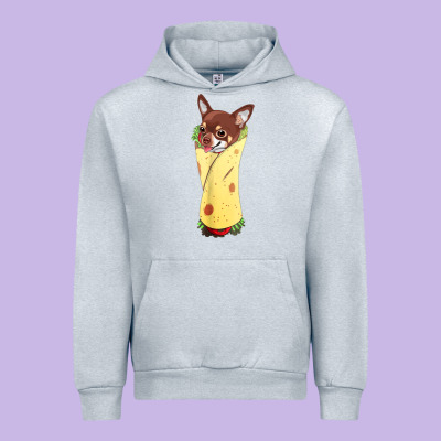 Funny Chihuahua Dog Burrito Food Tee Urban Hoodie Designed By Artisfamous