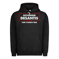 Pigment Black desantis governor keep florida free Urban Hoodie - artisFamous
