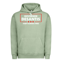 Pigment Oil Green desantis governor keep florida free Urban Hoodie - artisFamous