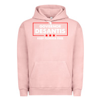 Pigment Salmon desantis governor keep florida free Urban Hoodie - artisFamous