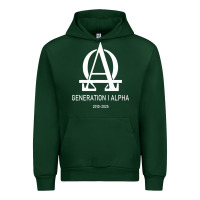 Forest Green generation alpha Urban Hoodie - artisFamous
