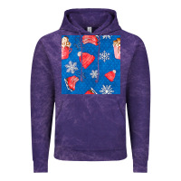 Cloud Purple winter  snowflakes hot cocoa ice skating shoes Vintage Hoodie - FaDigitalArtStudio