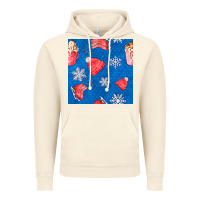 Vintage Artic winter  snowflakes hot cocoa ice skating shoes Vintage Hoodie - FaDigitalArtStudio