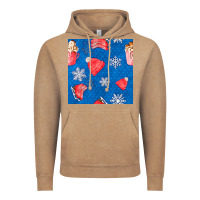Vintage Coffee winter  snowflakes hot cocoa ice skating shoes Vintage Hoodie - FaDigitalArtStudio