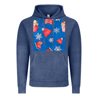 Winter  Snowflakes Hot Cocoa Ice Skating Shoes Vintage Hoodie | Teevron