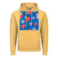 Vintage Mustard winter  snowflakes hot cocoa ice skating shoes Vintage Hoodie - FaDigitalArtStudio