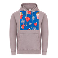 Vintage Zinc winter  snowflakes hot cocoa ice skating shoes Vintage Hoodie - FaDigitalArtStudio