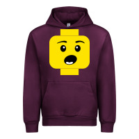 Mauve Wine surprised expression lego head Urban Hoodie - artisFamous
