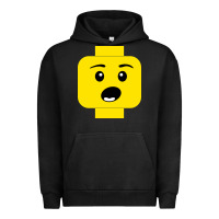 Pigment Black surprised expression lego head Urban Hoodie - artisFamous