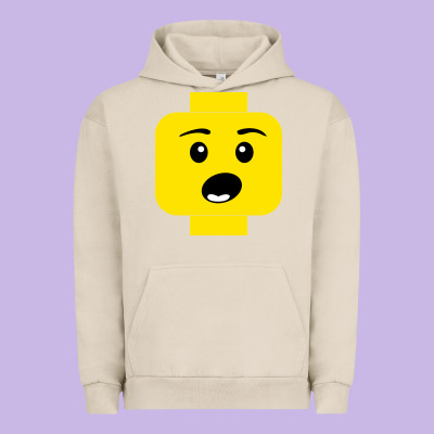 Surprised Expression Lego Head Urban Hoodie Designed By Artisfamous