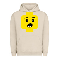Pigment French Oak surprised expression lego head Urban Hoodie - artisFamous
