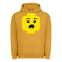 Pigment Peanut Butter surprised expression lego head Urban Hoodie - artisFamous