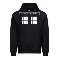 Black the blue box t shirt doctor doc dalek bbc bow tie tv tenth eleventh wh Urban Hoodie - artisFamous