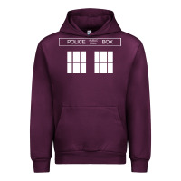 Mauve Wine the blue box t shirt doctor doc dalek bbc bow tie tv tenth eleventh wh Urban Hoodie - artisFamous