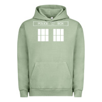 Pigment Oil Green the blue box t shirt doctor doc dalek bbc bow tie tv tenth eleventh wh Urban Hoodie - artisFamous