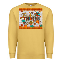 Antique Gold grateful thankful blessed Premium Sweatshirt - JahusDesignShop