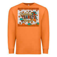 Grateful Thankful Blessed Premium Sweatshirt | Teevron