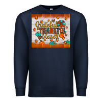 Navy grateful thankful blessed Premium Sweatshirt - JahusDesignShop