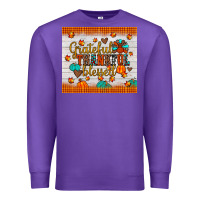 Purple grateful thankful blessed Premium Sweatshirt - JahusDesignShop