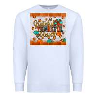 White grateful thankful blessed Premium Sweatshirt - JahusDesignShop