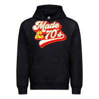 Black made in the 70s retro Urban Hoodie - artisFamous