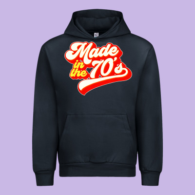 Made In The 70s Retro Urban Hoodie Designed By Artisfamous