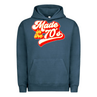 Pigment Midnight Navy made in the 70s retro Urban Hoodie - artisFamous