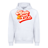 White made in the 70s retro Urban Hoodie - artisFamous