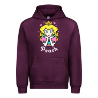 Mauve Wine peach graphic Urban Hoodie - artisFamous