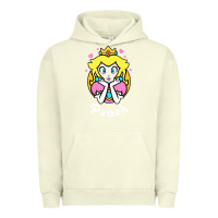 Pigment Pistachio peach graphic Urban Hoodie - artisFamous