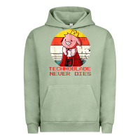 Pigment Oil Green retro style technoblade merch cosplay Urban Hoodie - artisFamous