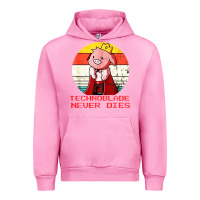 Fuchsia Pink retro style technoblade merch cosplay Urban Hoodie - artisFamous